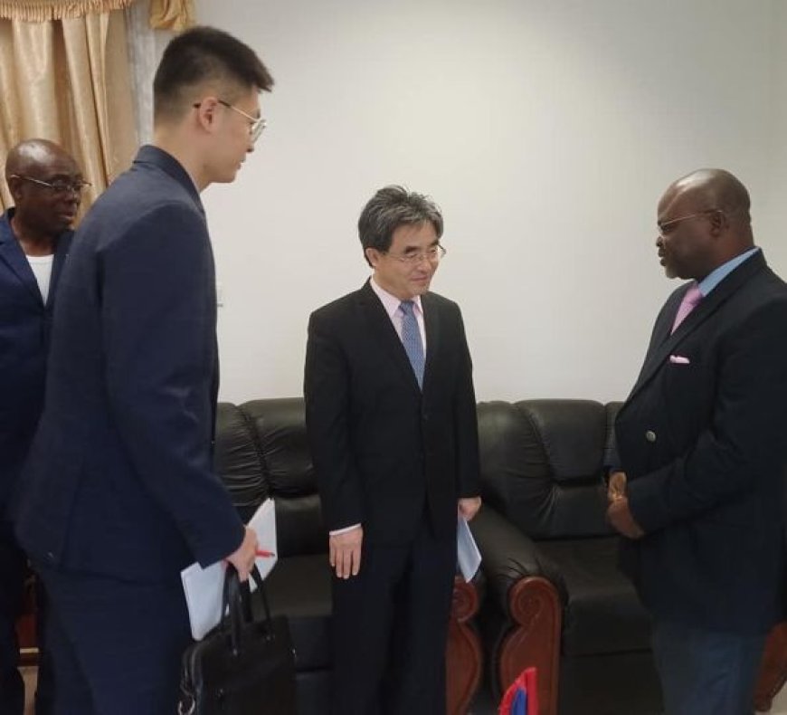 Audience accordée a l'ambassadeur de Chine en Centrafrique.